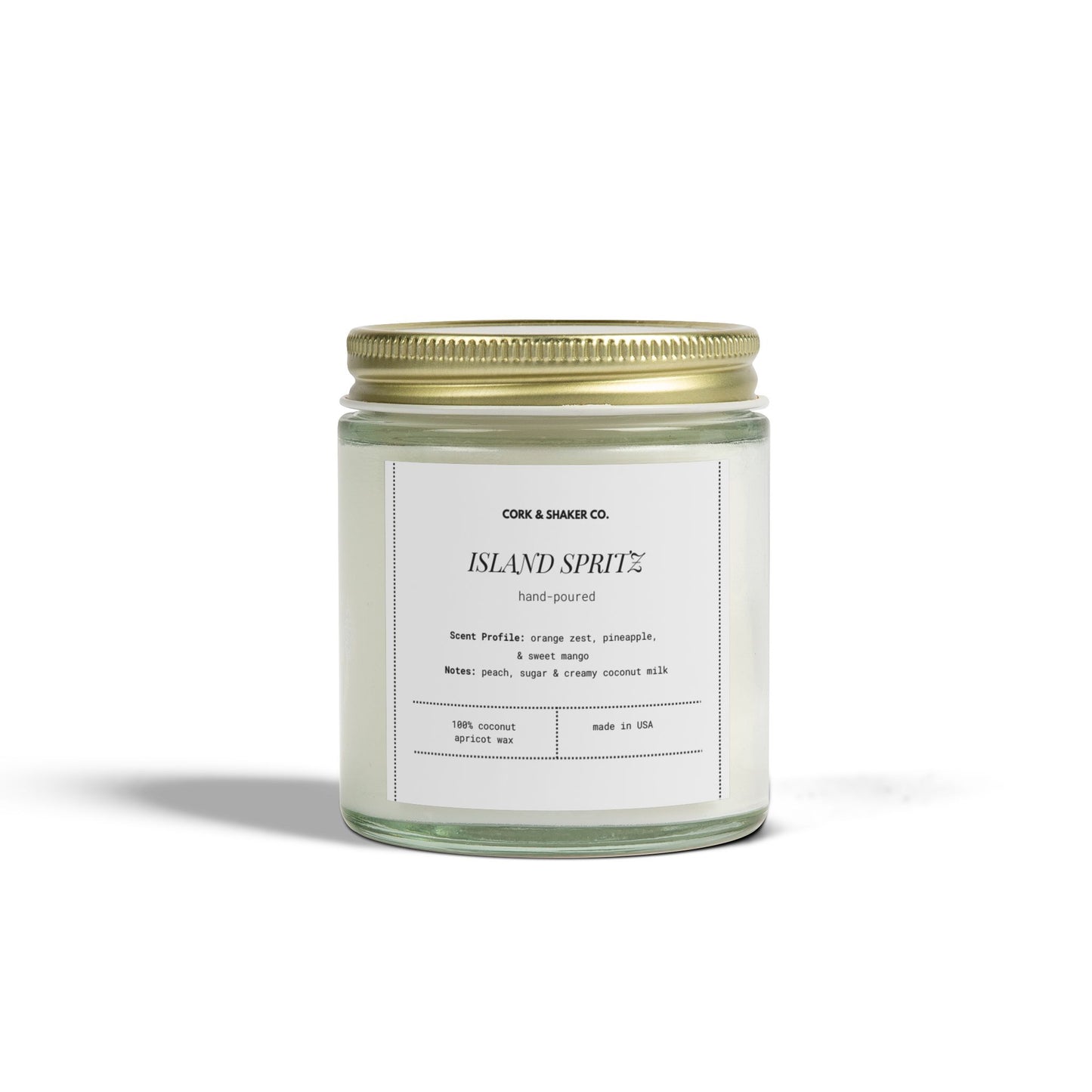 Island Spritz  - Coconut Apricot Wax Candle [4oz & 9oz]
