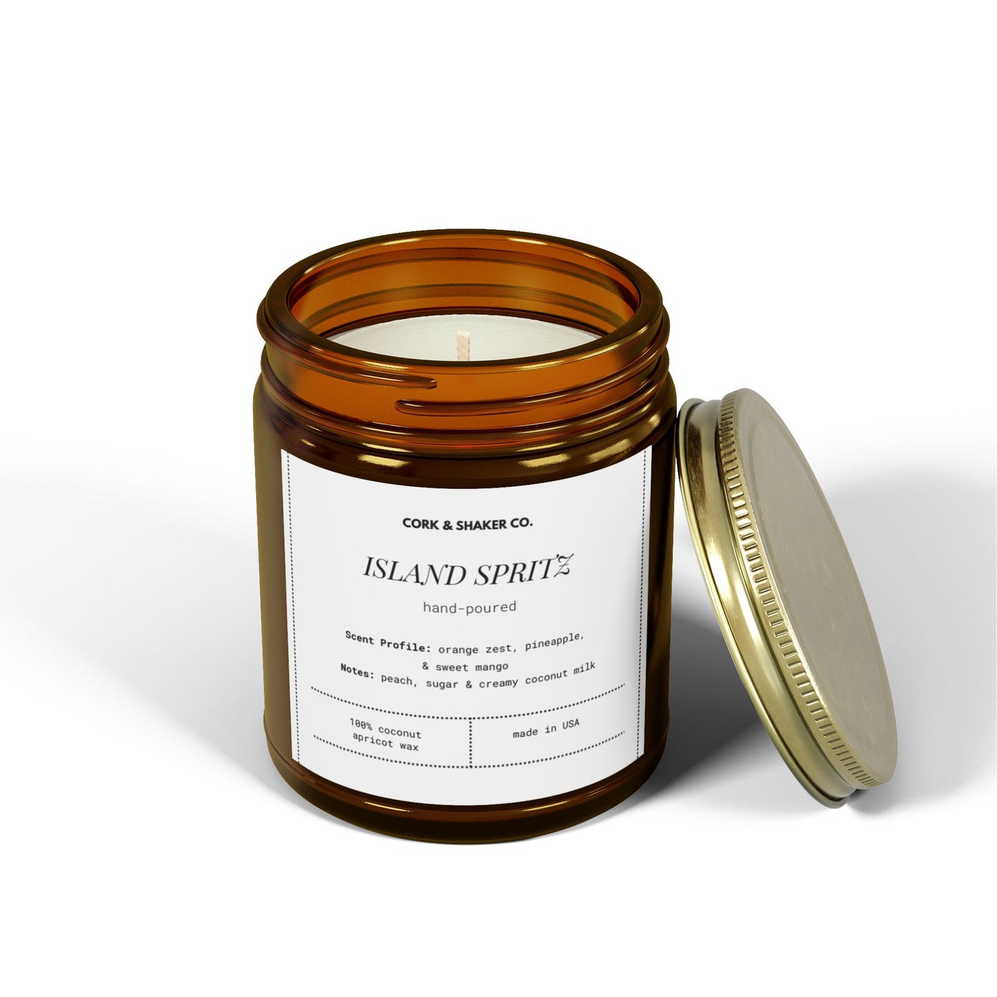 Island Spritz  - Coconut Apricot Wax Candle [4oz & 9oz]