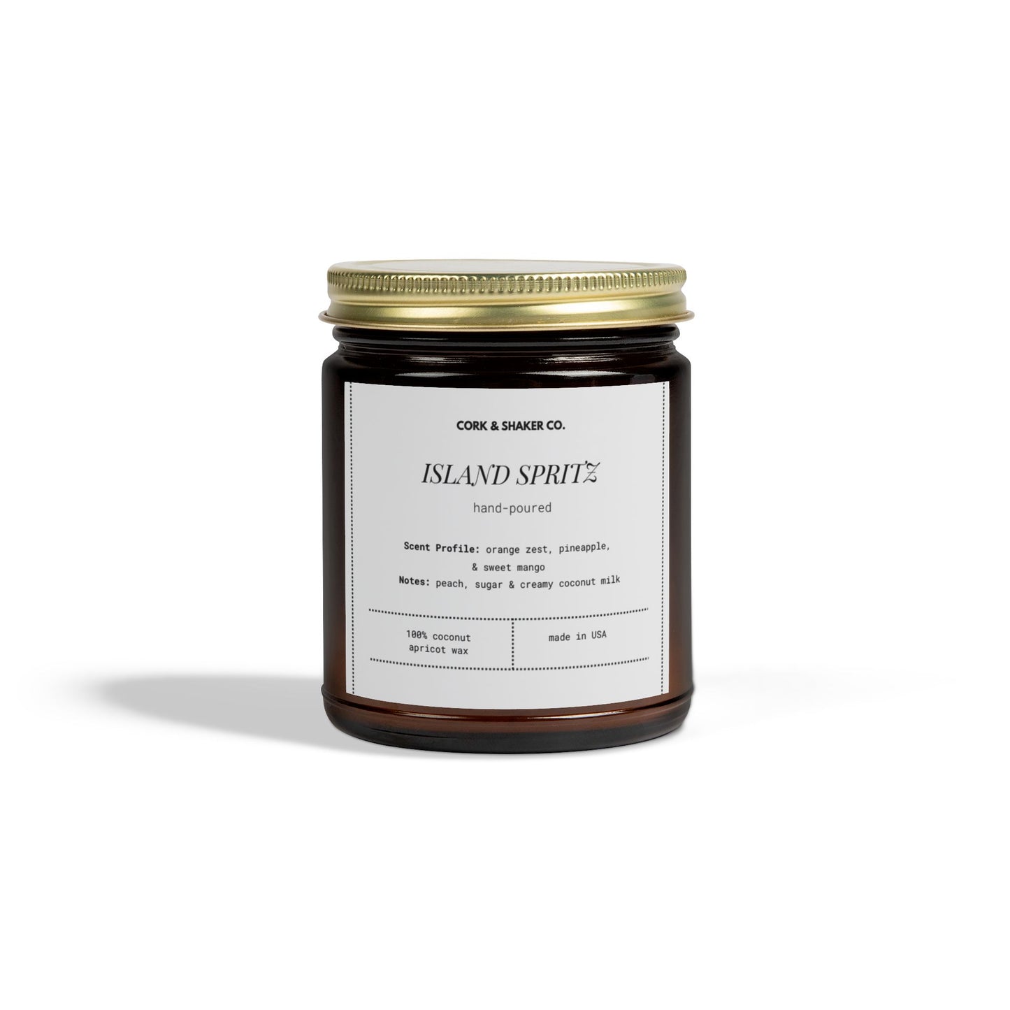 Island Spritz  - Coconut Apricot Wax Candle [4oz & 9oz]
