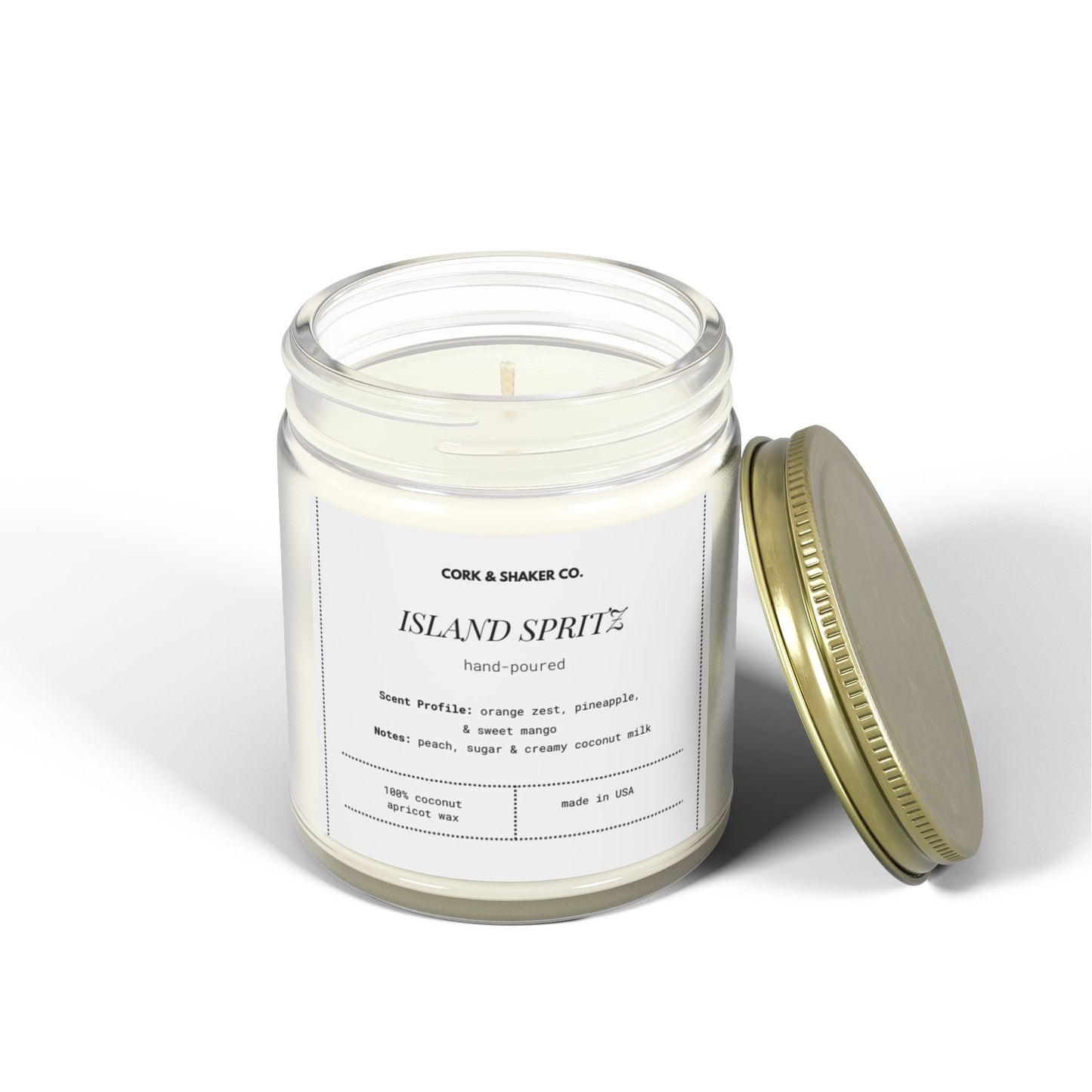 Island Spritz  - Coconut Apricot Wax Candle [4oz & 9oz]